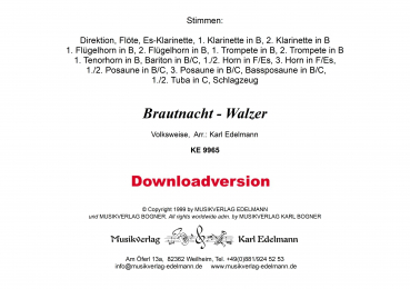 Brautnacht-Walzer - Download